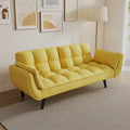Canapé avec accoudoirs et coussin décoratif – Canapé-lit confortable pour les petits espaces, idéal pour les appartements