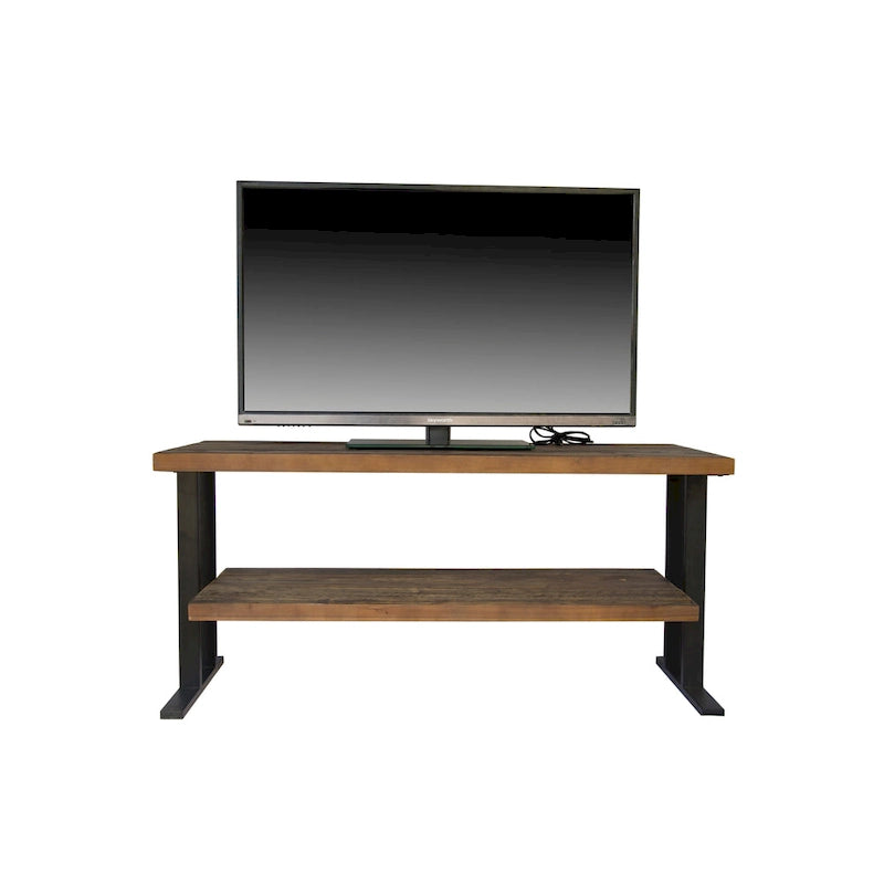 Tablette murale avec une étagère pour votre décoration intérieure, en bois recyclé naturel et finition noire