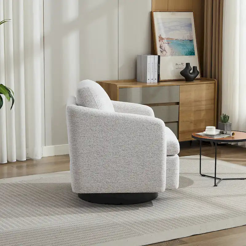 Fauteuil d'appoint moderne pour salon – Canapé simple rembourré avec pieds robustes