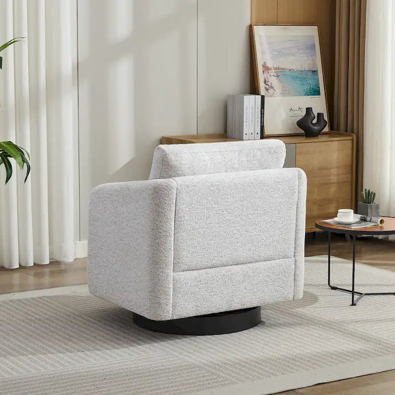 Fauteuil d'appoint moderne pour salon – Canapé simple rembourré avec pieds robustes