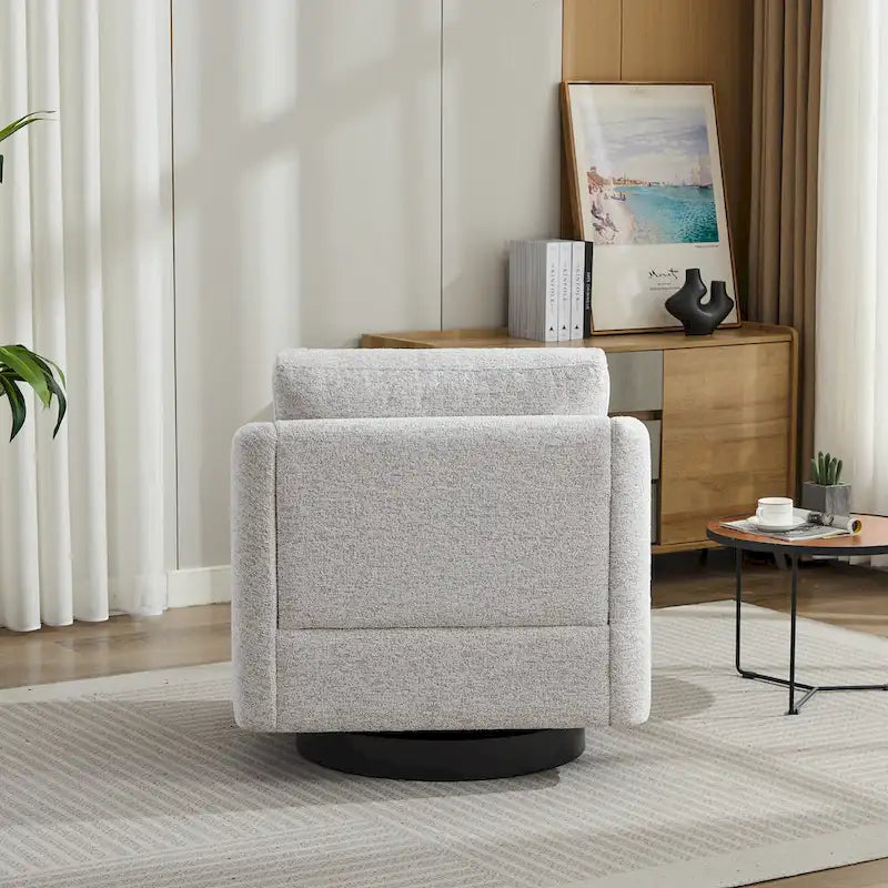 Fauteuil d'appoint moderne pour salon – Canapé simple rembourré avec pieds robustes