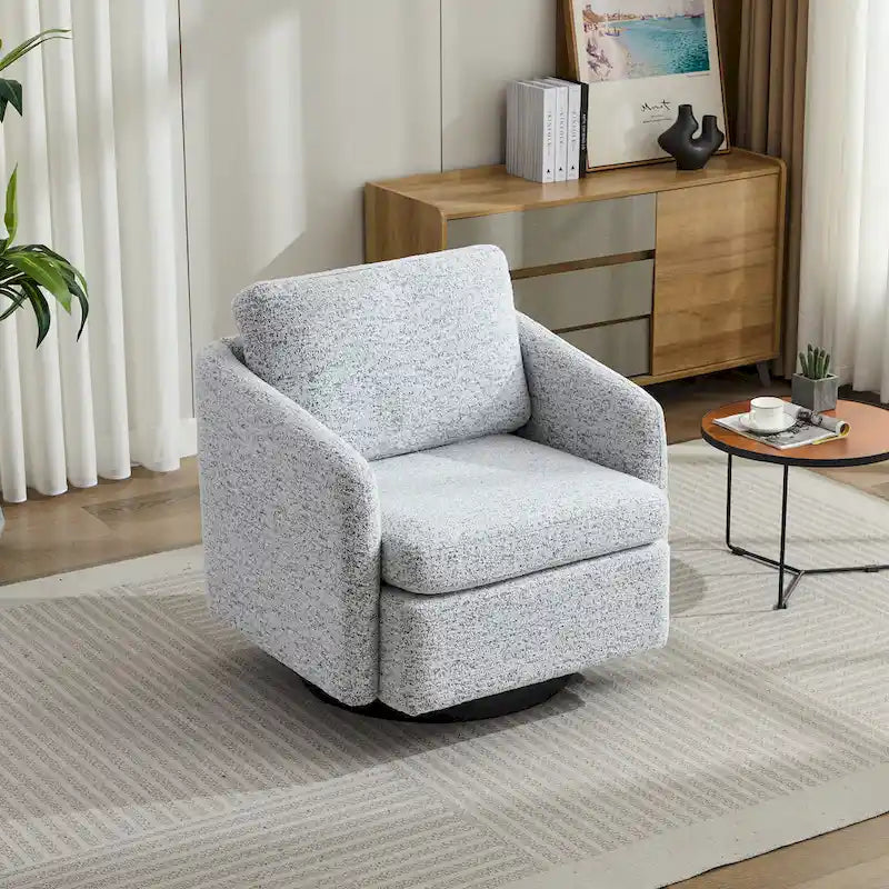 Fauteuil d'appoint moderne pour salon – Canapé simple rembourré avec pieds robustes