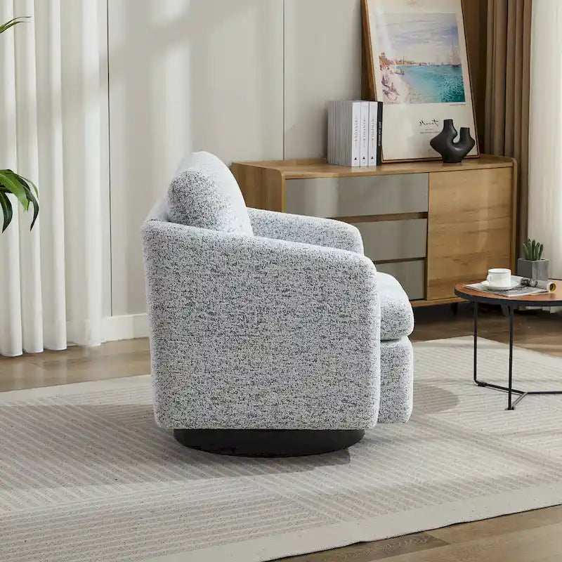 Fauteuil d'appoint moderne pour salon – Canapé simple rembourré avec pieds robustes