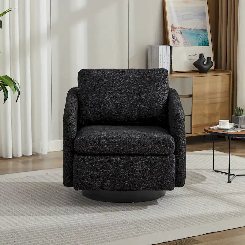 Fauteuil d'appoint moderne pour salon – Canapé simple rembourré avec pieds robustes