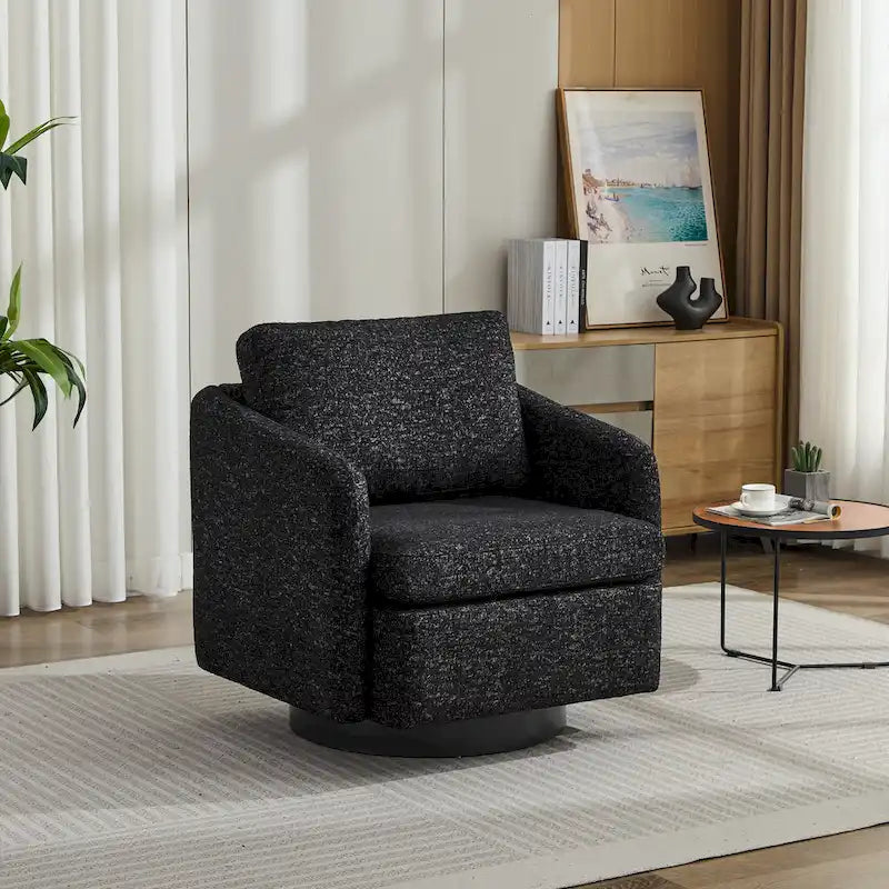 Fauteuil d'appoint moderne pour salon – Canapé simple rembourré avec pieds robustes