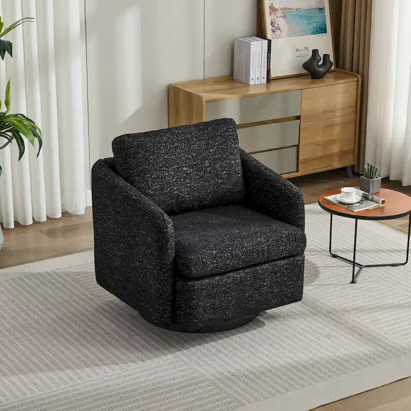 Fauteuil d'appoint moderne pour salon – Canapé simple rembourré avec pieds robustes