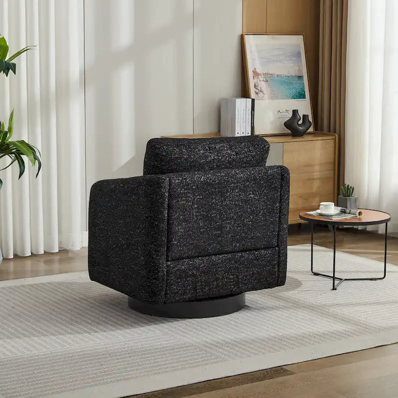 Fauteuil d'appoint moderne pour salon – Canapé simple rembourré avec pieds robustes