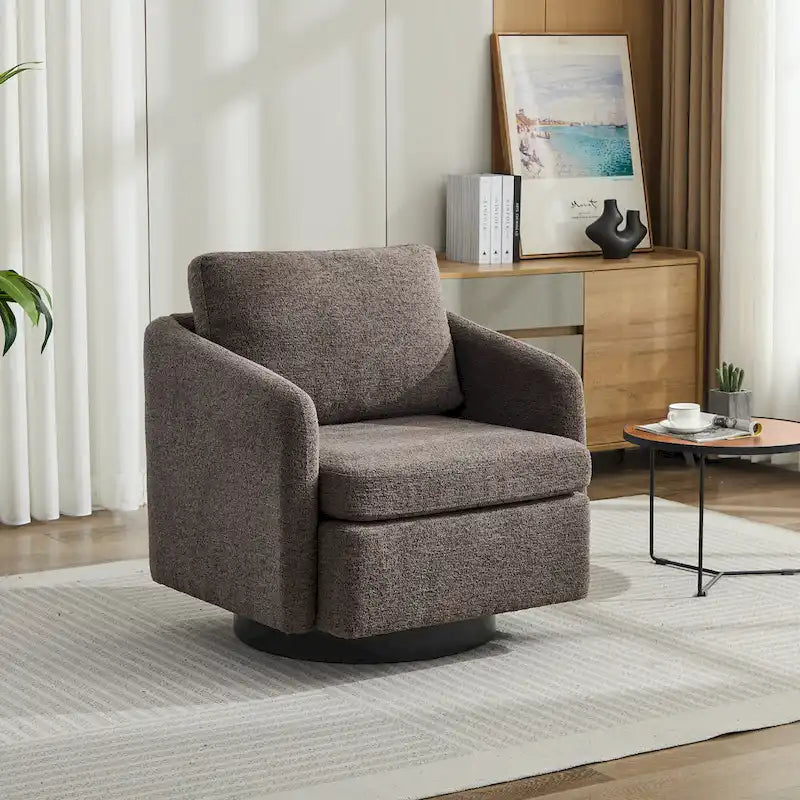 Fauteuil d'appoint moderne pour salon – Canapé simple rembourré avec pieds robustes