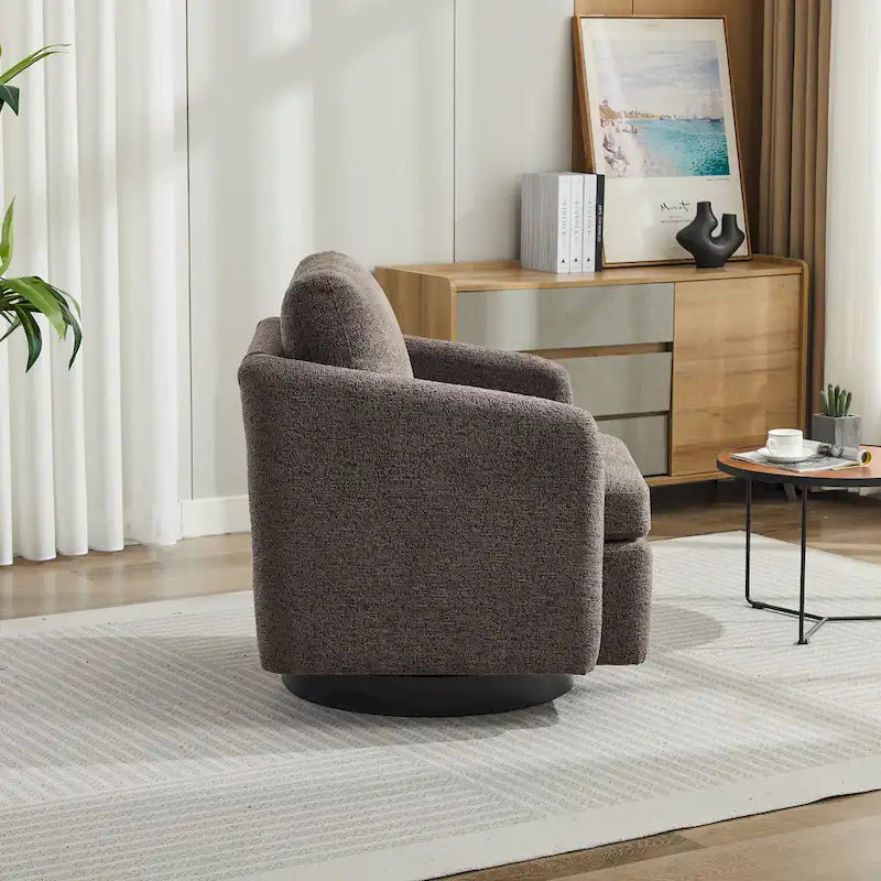 Fauteuil d'appoint moderne pour salon – Canapé simple rembourré avec pieds robustes