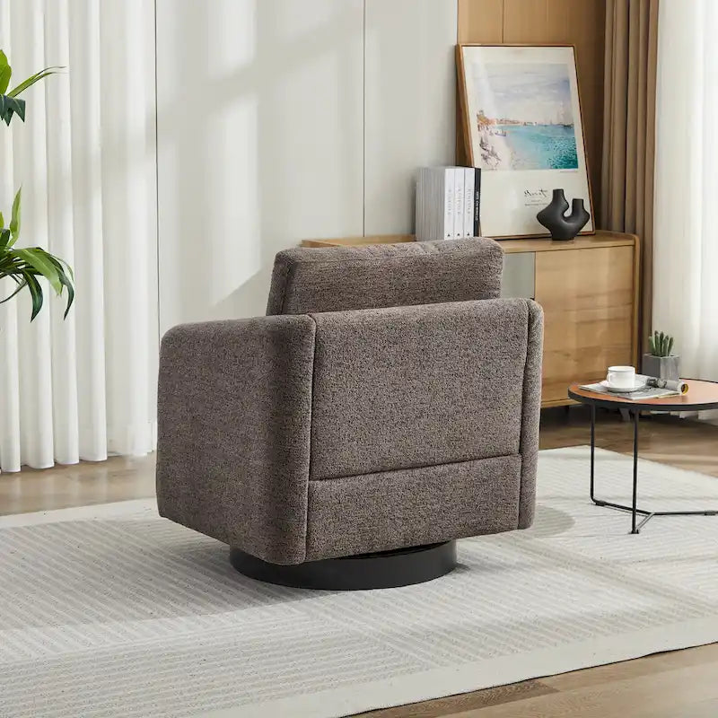 Fauteuil d'appoint moderne pour salon – Canapé simple rembourré avec pieds robustes