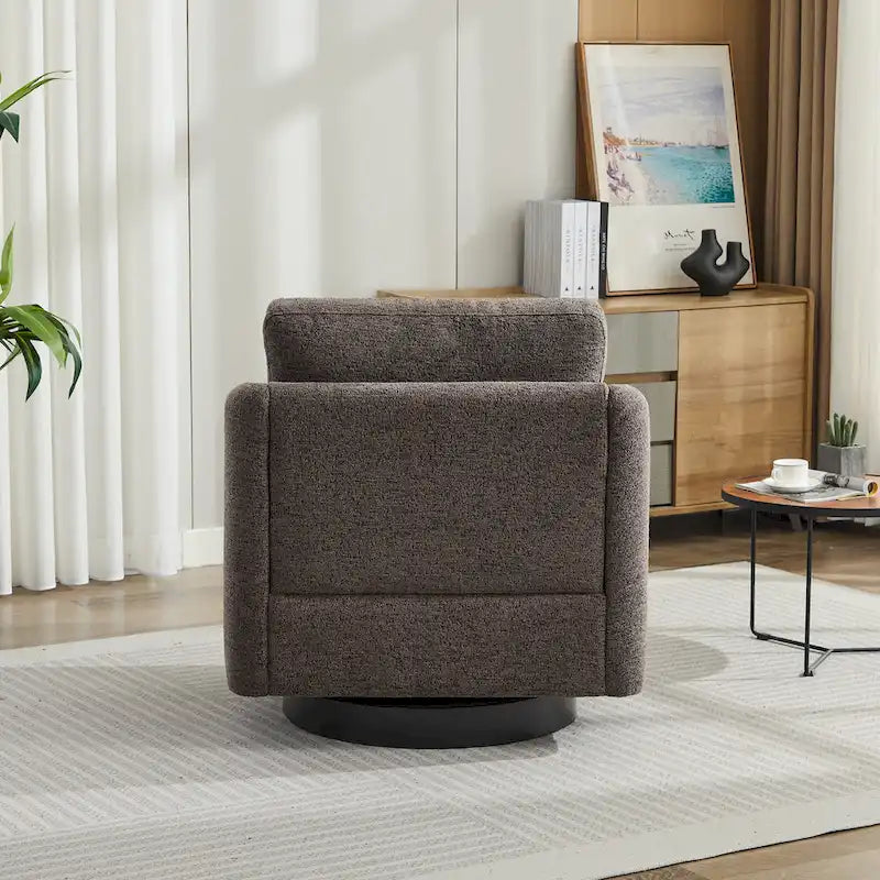 Fauteuil d'appoint moderne pour salon – Canapé simple rembourré avec pieds robustes