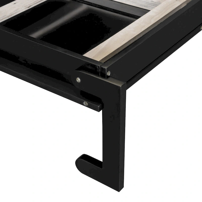 Lit escamotable Queen Size avec bureau, coiffeuse et armoires, Espresso