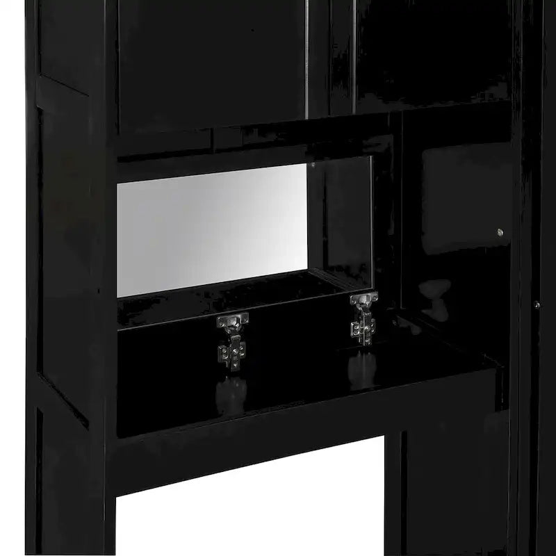 Lit escamotable Queen Size avec bureau, coiffeuse et armoires, Espresso