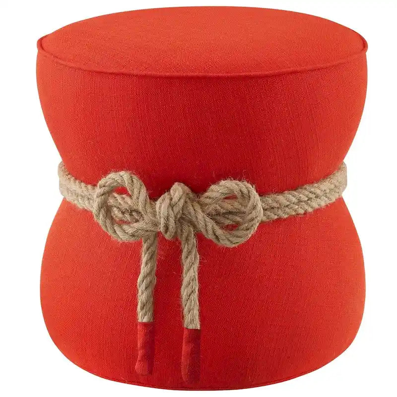 Pouffe Repose-pieds en tissu rembourré – Siège d'appoint rembourré doux pour le salon