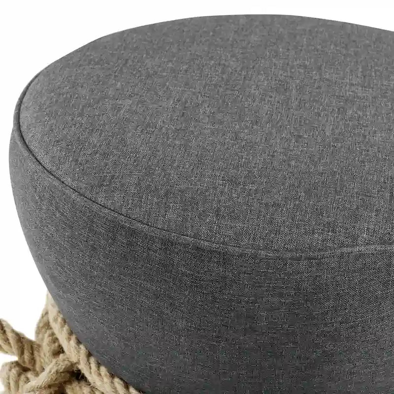 Pouffe Repose-pieds en tissu rembourré – Siège d'appoint rembourré doux pour le salon