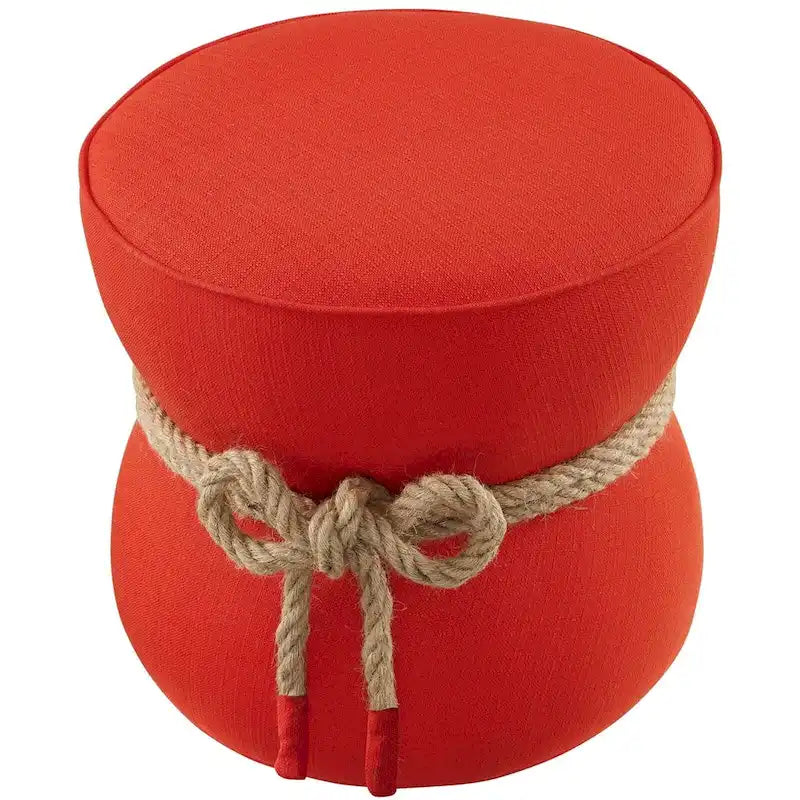 Pouffe Repose-pieds en tissu rembourré – Siège d'appoint rembourré doux pour le salon