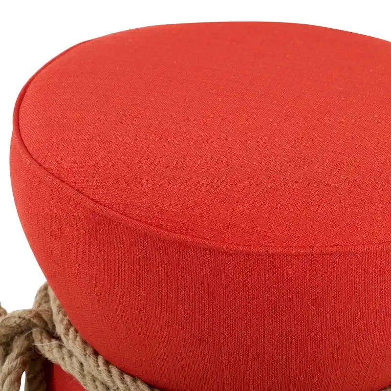 Pouffe Repose-pieds en tissu rembourré – Siège d'appoint rembourré doux pour le salon