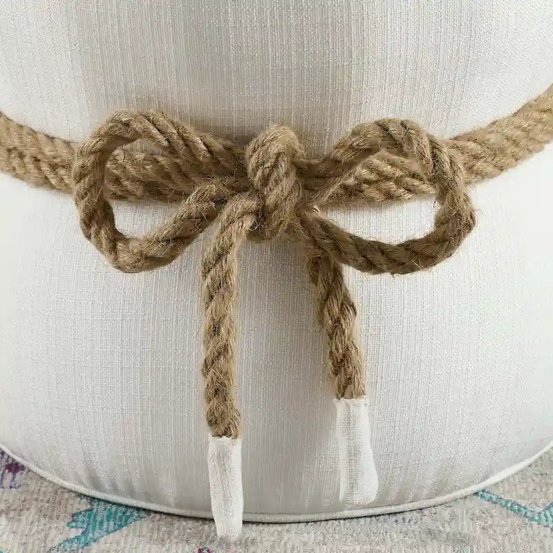 Pouffe Repose-pieds en tissu rembourré – Siège d'appoint rembourré doux pour le salon