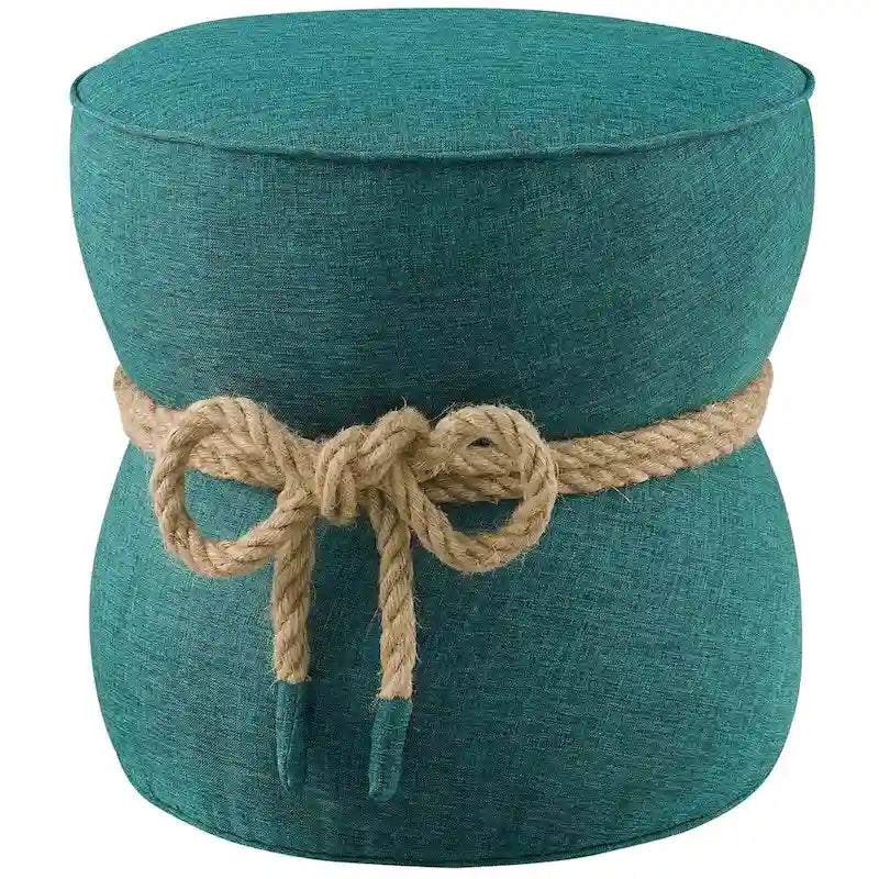 Pouffe Repose-pieds en tissu rembourré – Siège d'appoint rembourré doux pour le salon