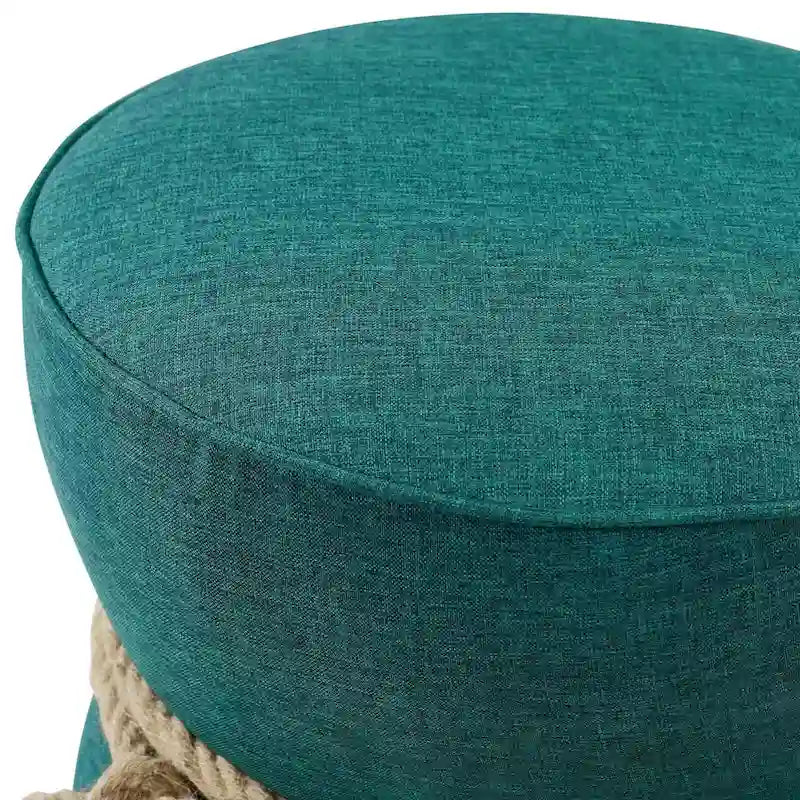 Pouffe Repose-pieds en tissu rembourré – Siège d'appoint rembourré doux pour le salon