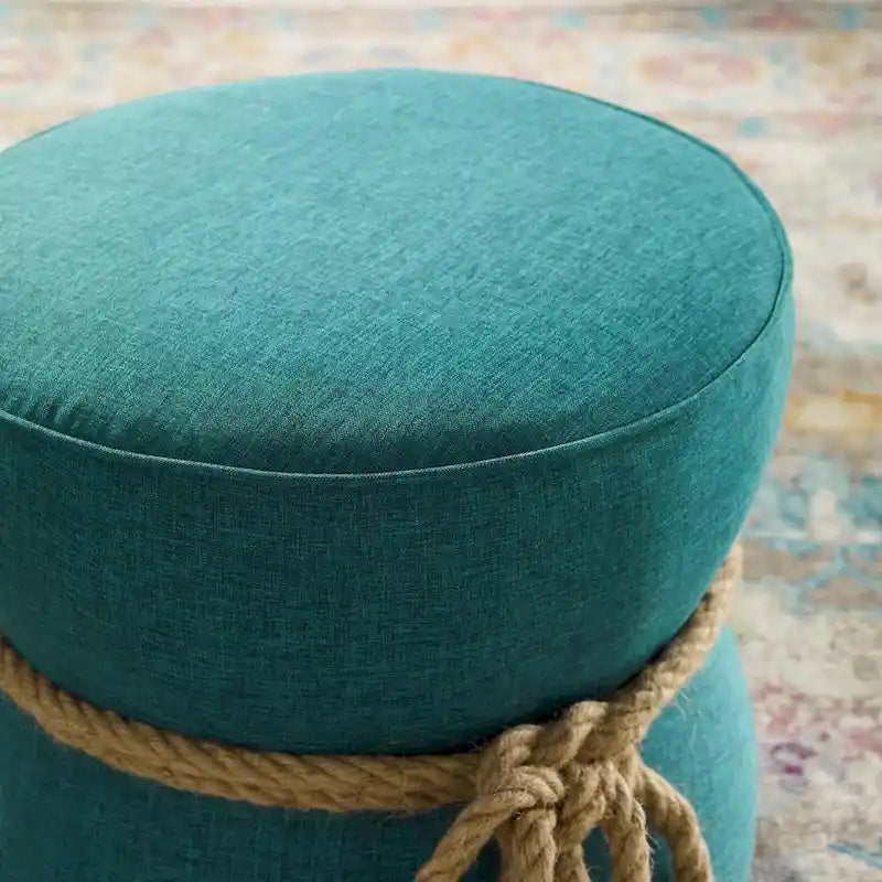 Pouffe Repose-pieds en tissu rembourré – Siège d'appoint rembourré doux pour le salon