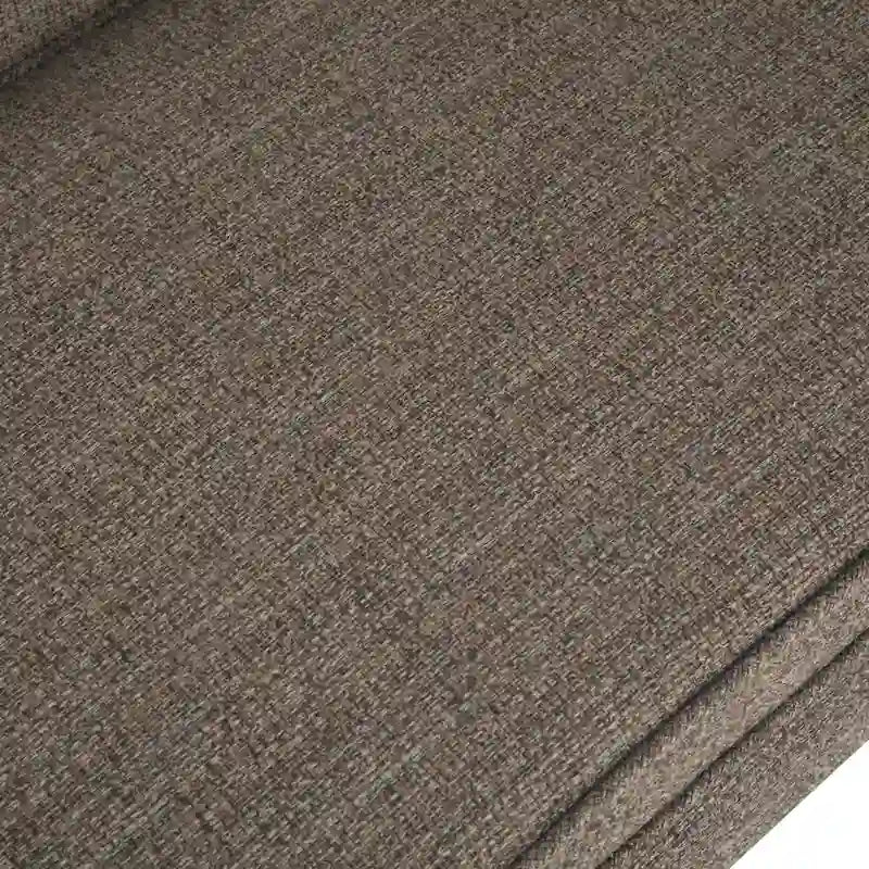 Banc rembourré contemporain avec dossier bas et accoudoirs incurvés – Siège d'appoint en mousse haute densité