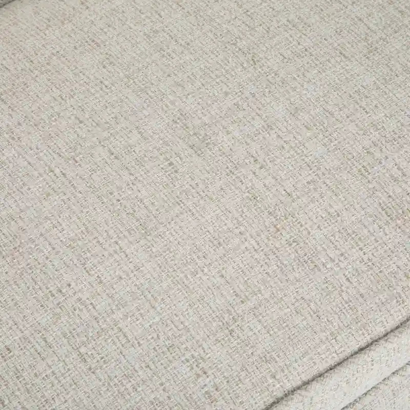 Banc rembourré contemporain avec dossier bas et accoudoirs incurvés – Siège d'appoint en mousse haute densité