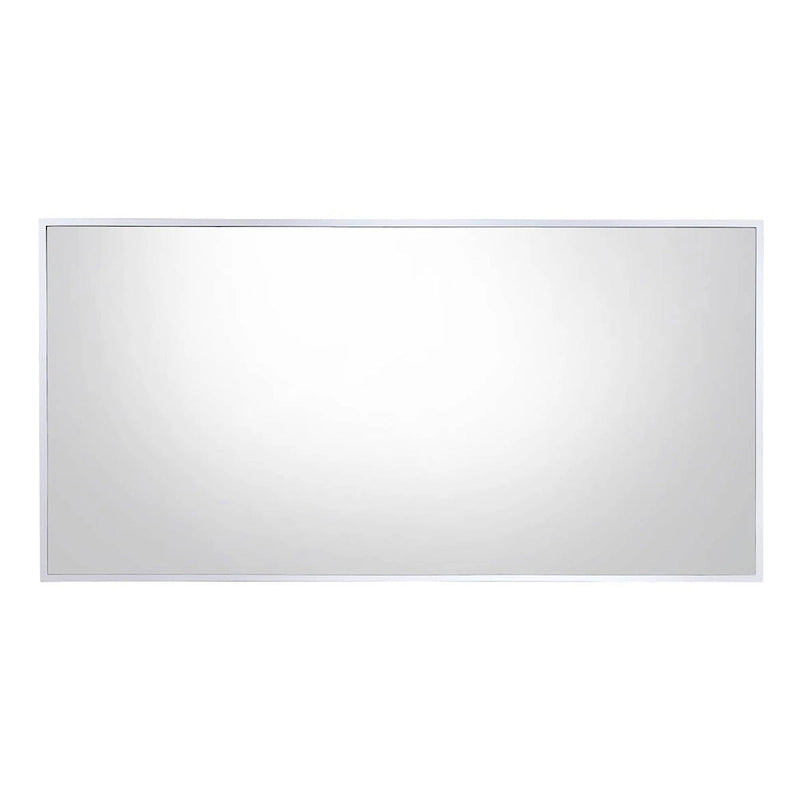 Table basse en acier chromé avec plateau en verre miroir – Table de salon glamour