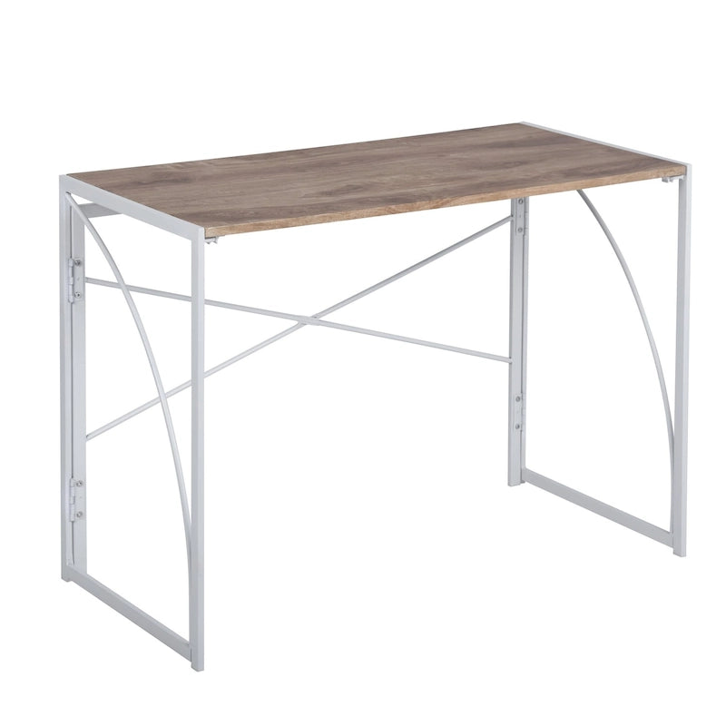Bureau d'étude et d'écriture pliable simple, aucun assemblage requis – Table de bureau à domicile peu encombrante