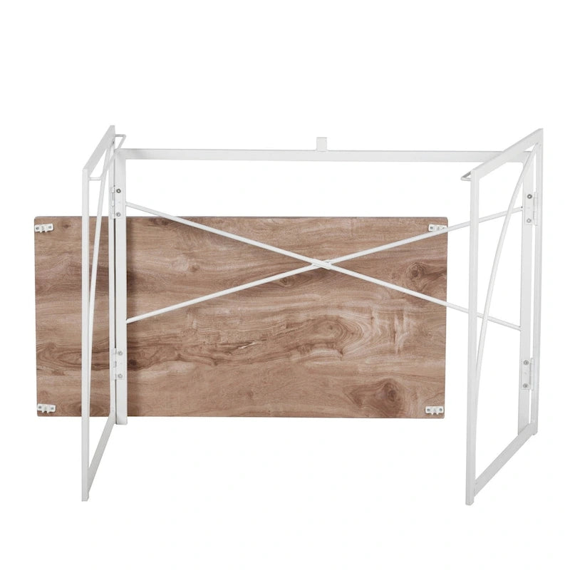 Bureau d'étude et d'écriture pliable simple, aucun assemblage requis – Table de bureau à domicile peu encombrante