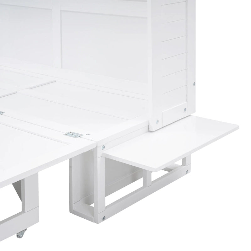 Lit escamotable mural Queen Size avec design rabattable peu encombrant pour petites chambres