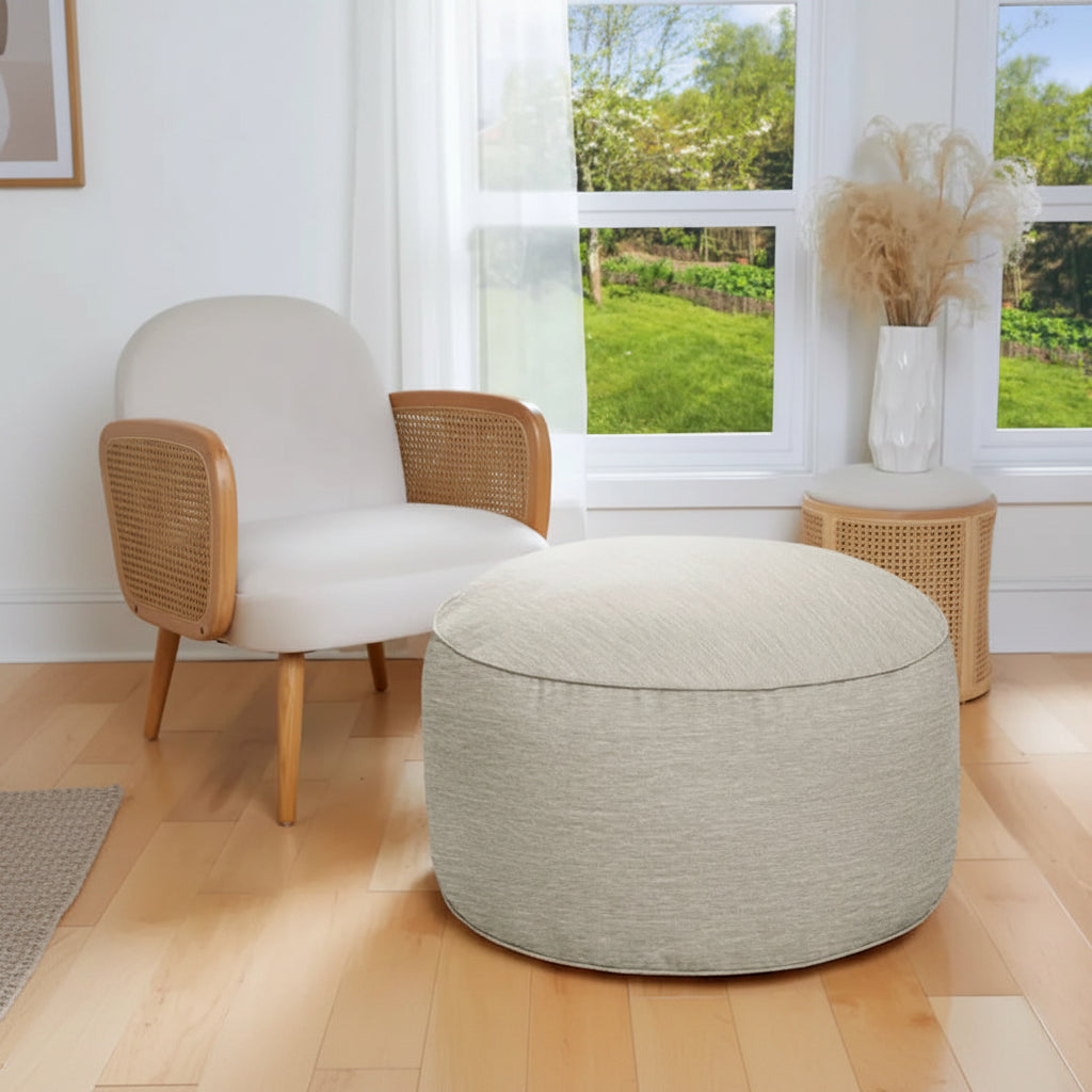 Pouf ottoman en forme de haricot