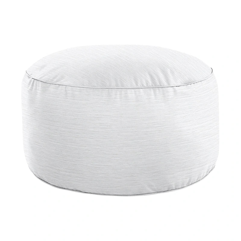 Repose-pieds pouf texturé d'intérieur – Accent doux pour salon ou chambre à coucher