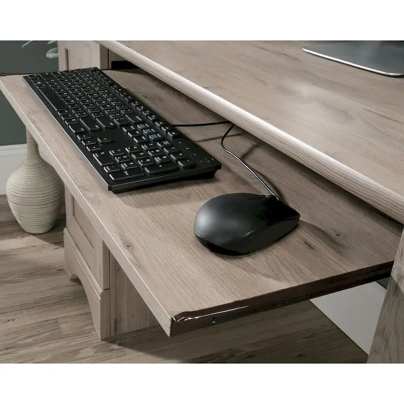 Bureau informatique moderne avec étagère de rangement, table d'étude pour petits espaces