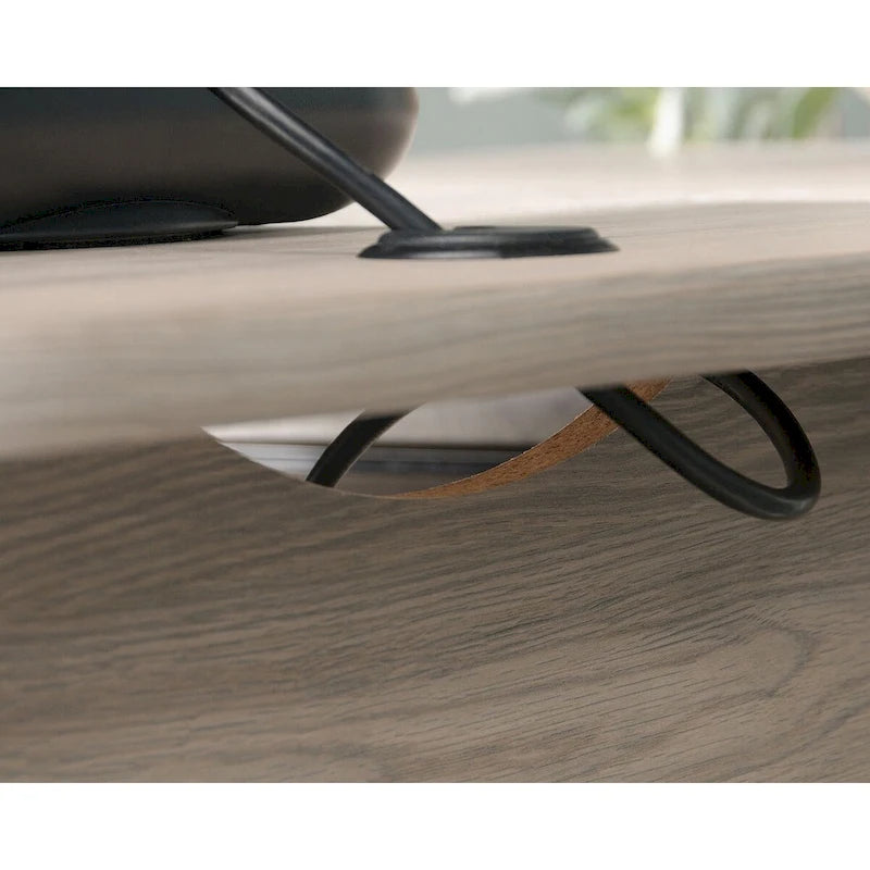 Bureau informatique moderne avec étagère de rangement, table d'étude pour petits espaces