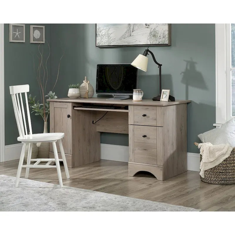 Bureau informatique moderne avec étagère de rangement, table d'étude pour petits espaces