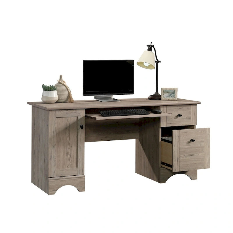 Bureau informatique moderne avec étagère de rangement, table d'étude pour petits espaces