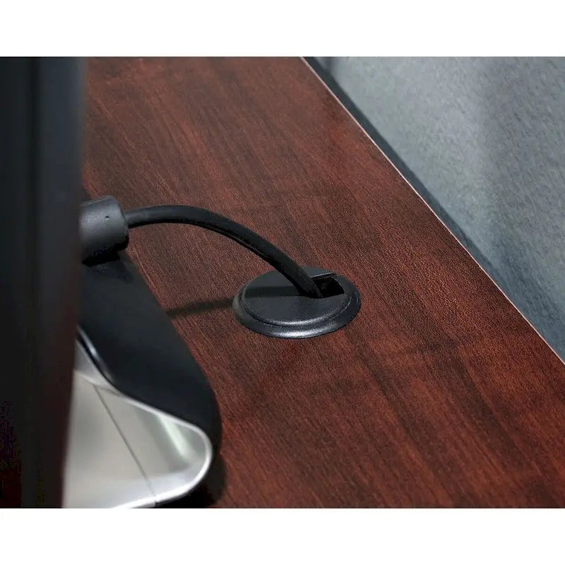 Bureau informatique moderne avec étagère de rangement, table d'étude pour petits espaces