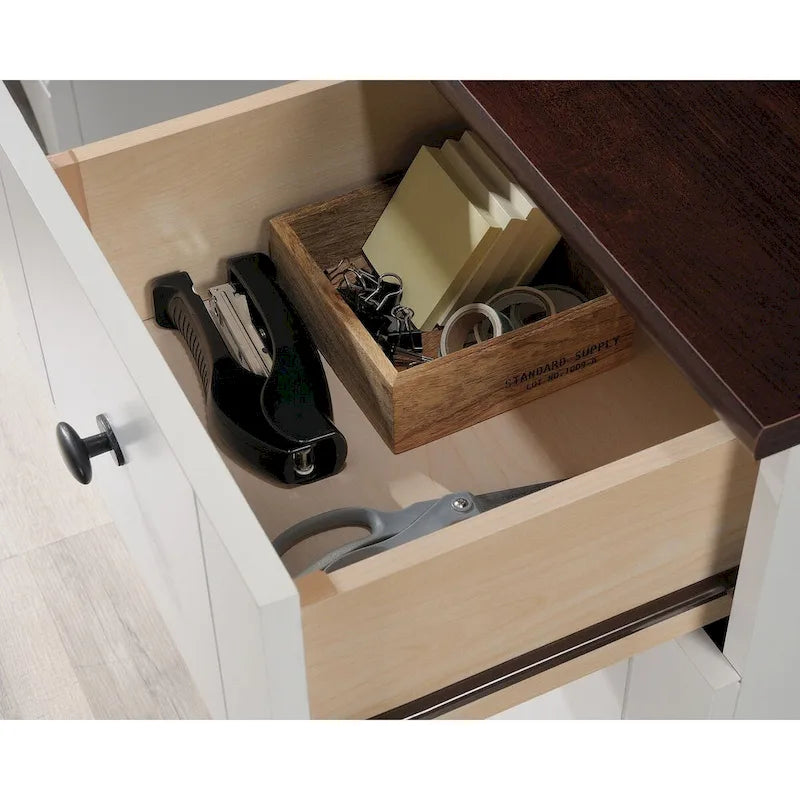 Bureau informatique moderne avec étagère de rangement, table d'étude pour petits espaces