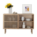 Buffet vaisselier en chêne de 48 po avec armoire de rangement