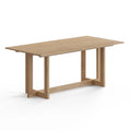Table à manger rectangulaire – Bois massif, style moderne du milieu du siècle, 3 finitions
