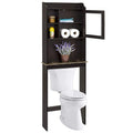 Meuble de rangement en bois pour toilettes, gain de place