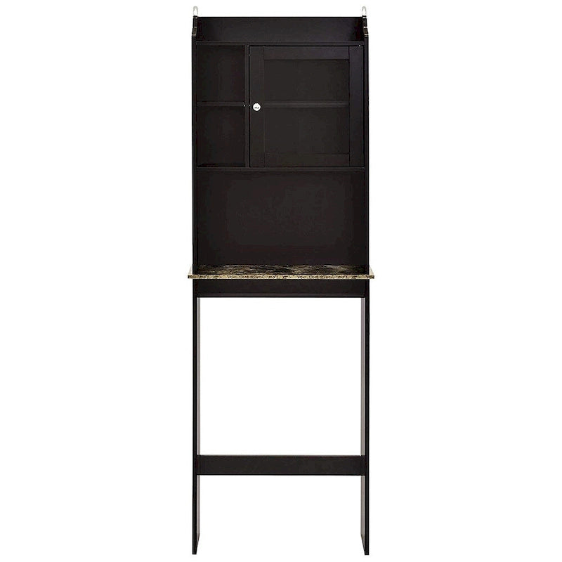 Meuble de rangement en bois pour toilettes, gain de place